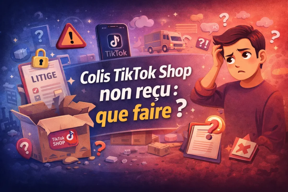 Colis TikTok Shop non reçu que faire ?