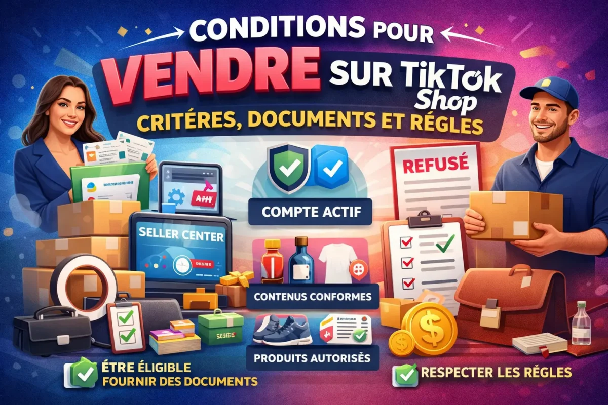 Conditions pour vendre sur TikTok Shop