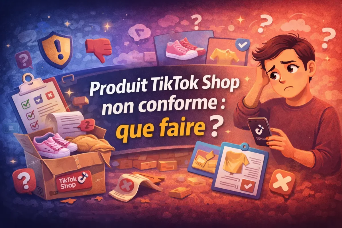 Produit TikTok Shop non conforme que faire ?