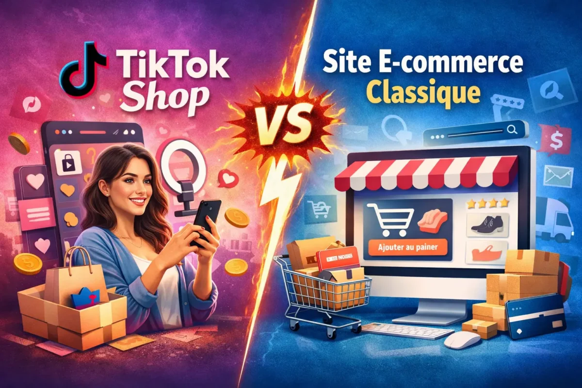 TikTok Shop VS site e-commerce