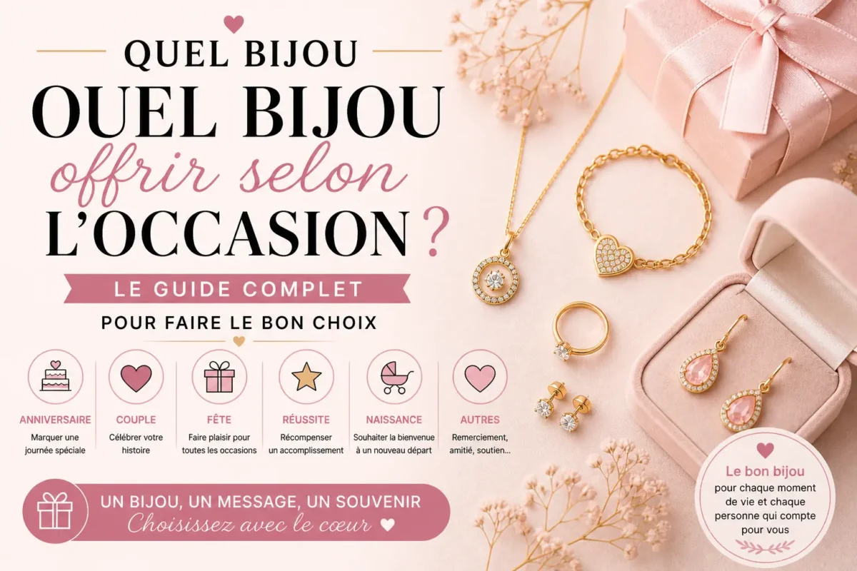 Quel bijou offrir selon occasion anniversaire couple cadeau bijou femme