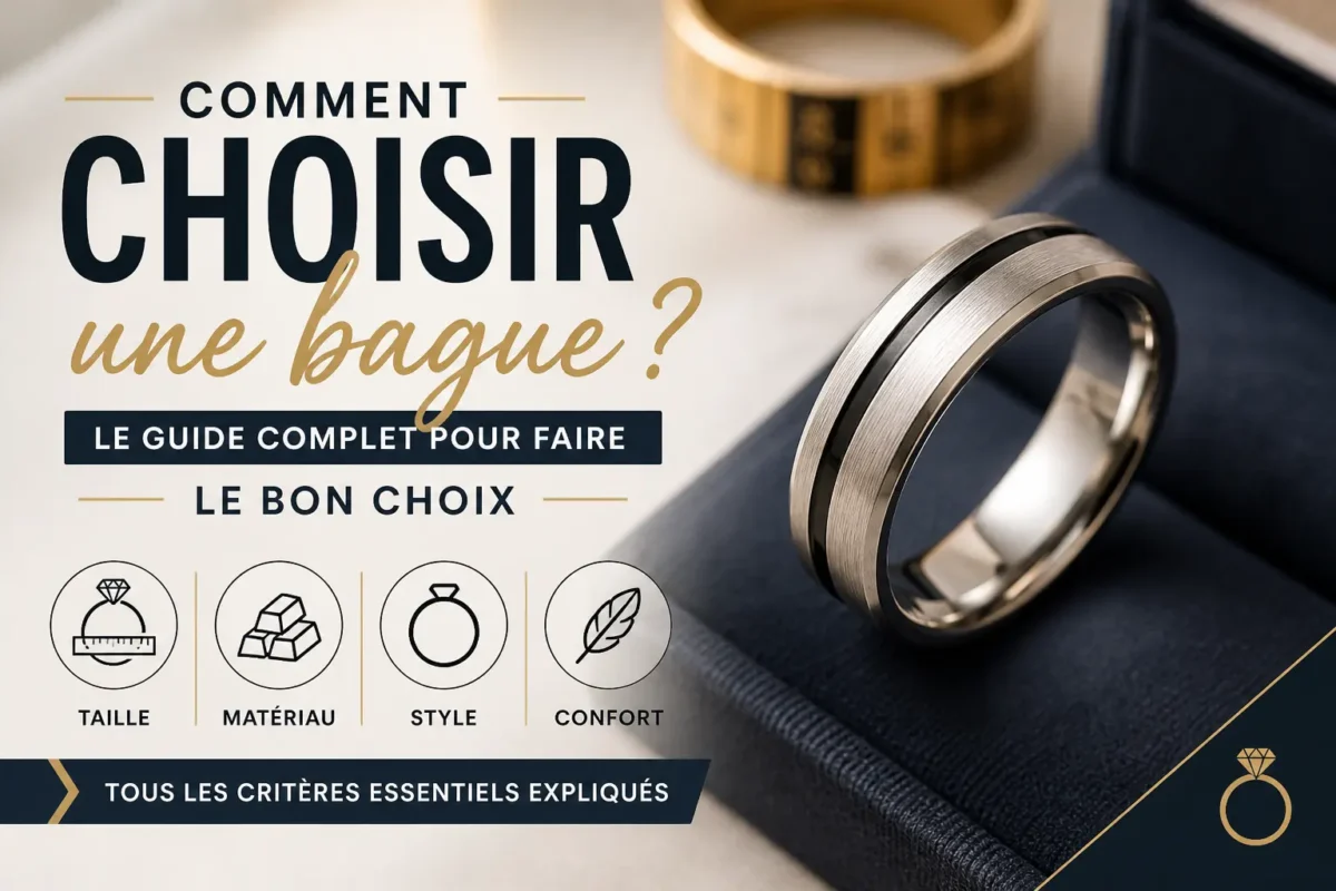 Comment choisir une bague taille matériau style confort bijou porté main