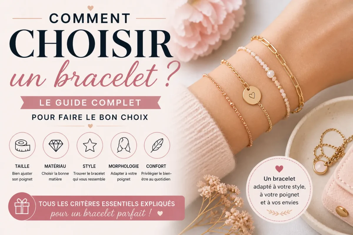 Comment choisir un bracelet taille style matériau bijou porté au poignet