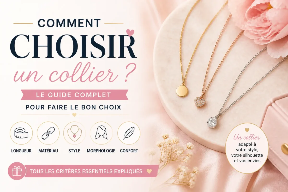 Comment choisir un collier longueur style matériau bijou porté autour du cou