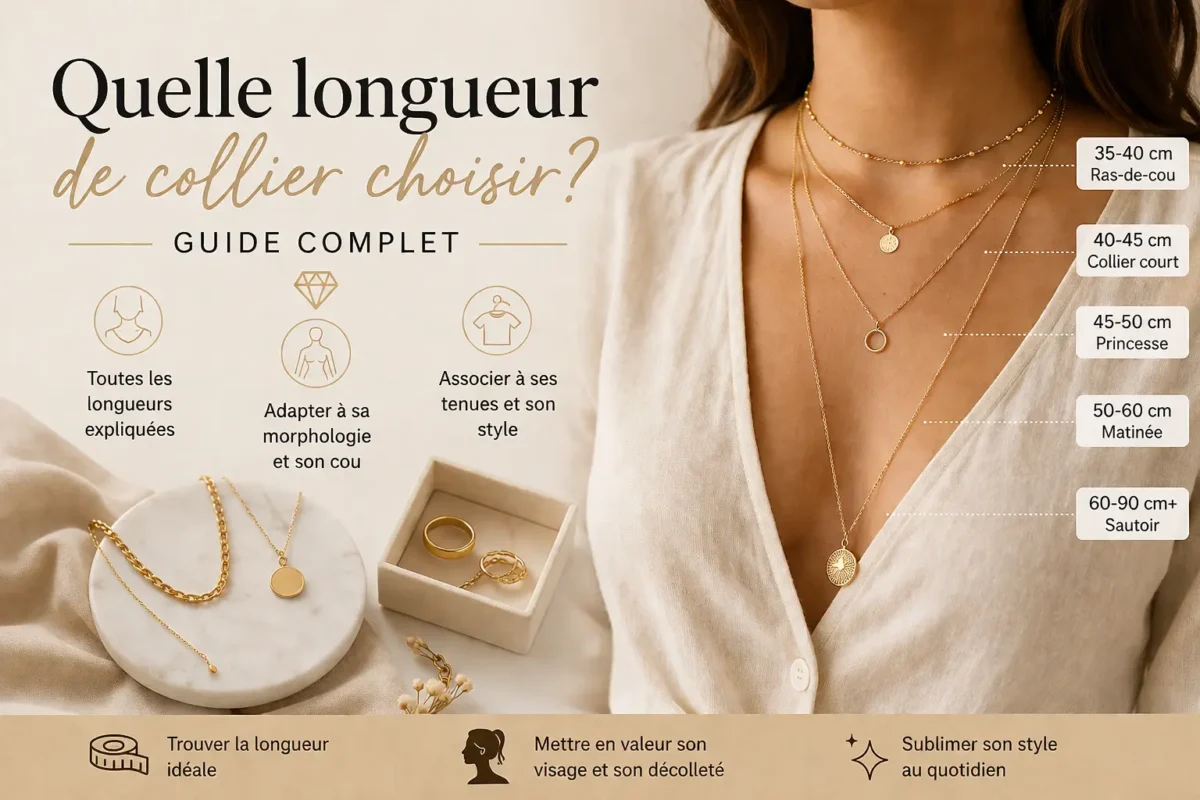 Guide des différentes longueurs de collier et comment les choisir selon sa morphologie